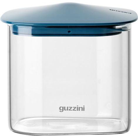 GUZZINI Barattolo Rettangolare Fresh & Style 1.300 Ml Vetro Tappo Blu