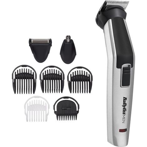 Tosaerba multiuso Babyliss MT726E senza fili 8 in 1 lame in titanio grigio/nero autonomia 60 min (1/4)