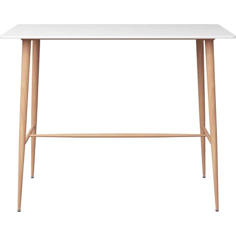 Maison Exclusive - Tavolo da Bar Bianco 120x60x105 cm (1/5)