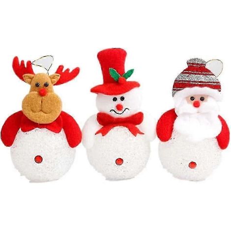 Boules de Noël 2024, décorations LED pour sapin de Noël, décorations pour sapin de Noël (1/4)