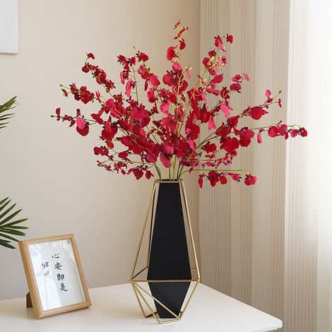 Orchid Artificielle - Vase Faux Orchidée Phalaenopsis 92 cm - Décoration Intérieure Salon Chambre Bureau Hôtel - Lot de 1 (1/5)