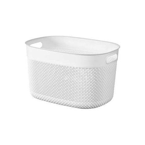Keter CESTA PORTABIANCHERIA FILO 59X39XH27CM BIANCA (1/2)