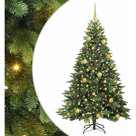 Sapin de Noël artificiel avec 300 LED Vert 180 cm PE et PVC vidaXL (1/5)