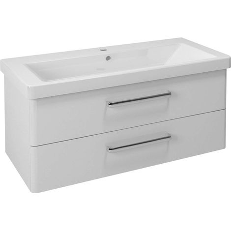 Sapho Theia - Mobile lavabo 1014x432x442 mm, 2 cassetti, bianco TH105-3030 (1/5)