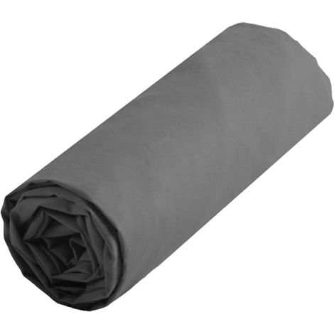 Drap housse uni 90 x 190 cm - Anthracite