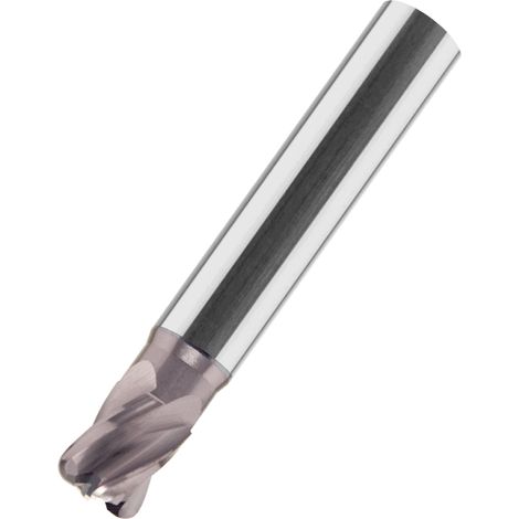 VHM-Torusfräser HSC kurz TIALN HA 6 mm x 1 mm (1/2)