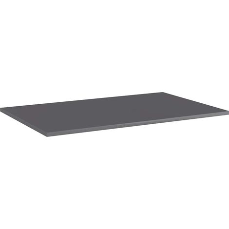 vidaXL Estante estantería 4 uds contrachapada gris brillo 80x50x1,5 cm (1/2)