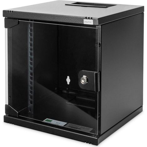 DIGITUS Wandschrank 6HE RAL9005 300mm tief DN-10-06U-B (1/4)