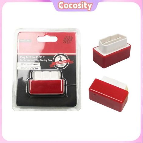Cocosity puce de boîte de réglage de conduite Économiseur de carburant de voiture ECO OBD2 ECOOBD OBD2, prise moto outillage Rouge (1/5)