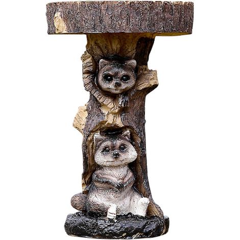Sculptures de jardin en résine : nichoir à oiseaux, animaux de bassin de jardin antiques, sculpture d'extérieur pour pot de fleurs, accessoires décoratifs pour plantes (1/5)