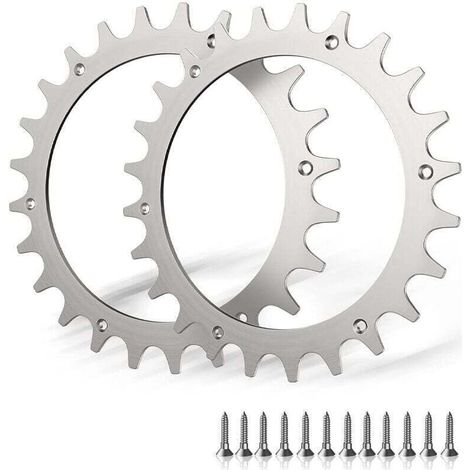 2 crampons en acier inoxydable de qualit suprieure pour modle Worx S/M, 2 pointes vis pour amliorer la traction en acier inoxydable, taille de roue de tondeuse gazon robotise 205 mm (1/4)