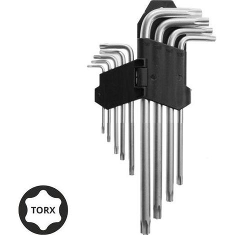 Juego de llaves Torx Awtools, T10-T50, 9 piezas, ideal para trabajos de precisión, diseño duradero, perfecto para reparaciones, mantenimiento y proyectos de bricolaje.