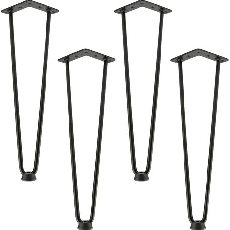 4 STÜCKE Metall Tischbeine Möbelbeine DIY Haarnadelbeine Couchtischbein Haarnadelbeine für Esstisch, Arbeitstisch, Schreibtisch