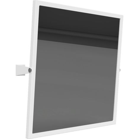 BEMETA HELP PMR neigbarer Wandspiegel 60 x 60 cm, Stahl, Weiß (301401044) (1/2)