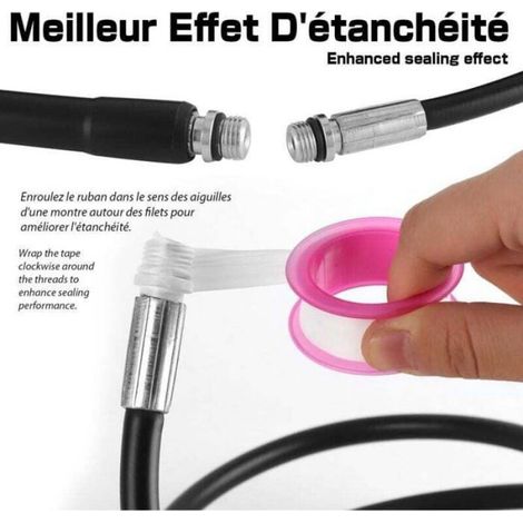 Tuyau Débouche Canalisation pour Karcher,Kit de Nettoyage du Tuyau de Vidange du Nettoyeur Haute Pression avec Buse à Je Étiquette (1/5)