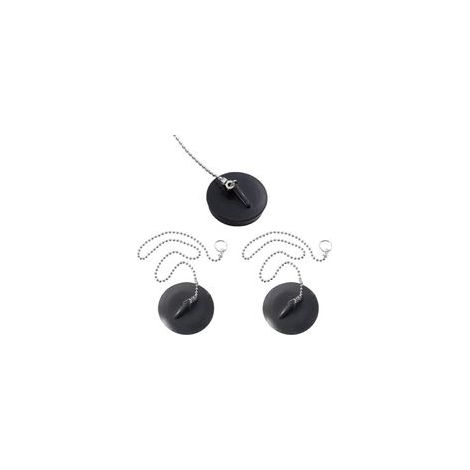 (40mm)3 Pièces Bouchon Baignoire Universel, Bouchon d'Evier avec Chaîne à Billes, Bouchon d'Evier Cuisine Bouchon de Baignoire Bouchon en (1/5)