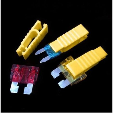 Voiture Pince à fusible,Extracteur de fusible,d'insertion Outil Accessoires suppression extracteur,pour fusible de voiture,5pcs (1/4)