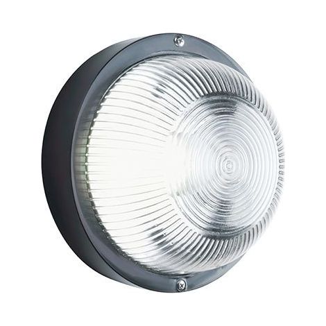 Plafonnier rond en résine noire ligne echo (1/2)
