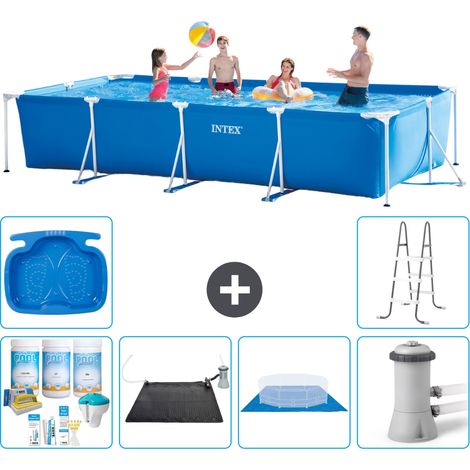 Intex Piscine Tubulaire Rectangulaire - 450x220x84 cm - 7-pièces S20850 (1/5)