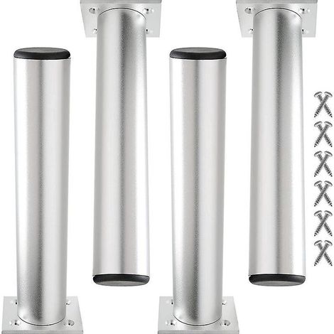 lot De 4 Pieds De Meuble Ajustable 15m Argent Pied De Table Remplacement En Mtal Avec Vis Pour Canap Armoire Lit