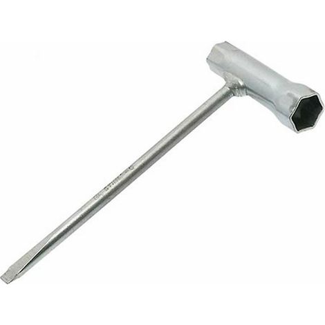 Clé à bougie multiple longueur 200mm hexagonal de 13 et 19mm, tournevis plat