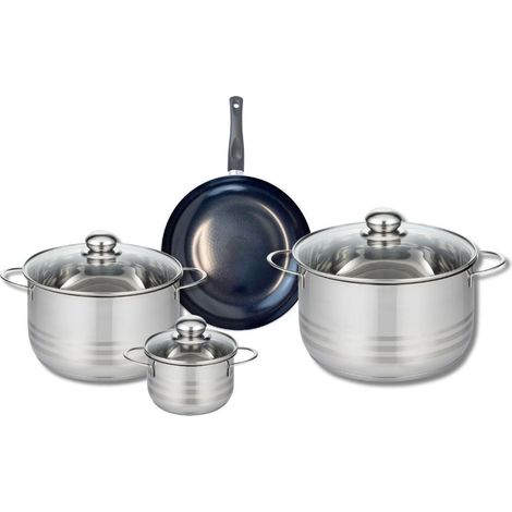 Ensemble de 1 Poêle de cuisson 20 cm et 3 faitouts 12, 20 et 24 cm Elo Prima Brillant (1/5)