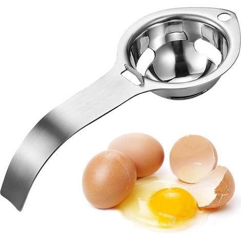 Séparateur de jaunes d'œufs – Acier inoxydable – Accessoire de cuisine pratique (1/5)