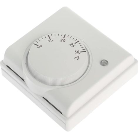 DUNBE 220V 6A Mechanical Room Thermostat Temperature Controller for Air Conditioning and Floor Boiler Heating (1/5)