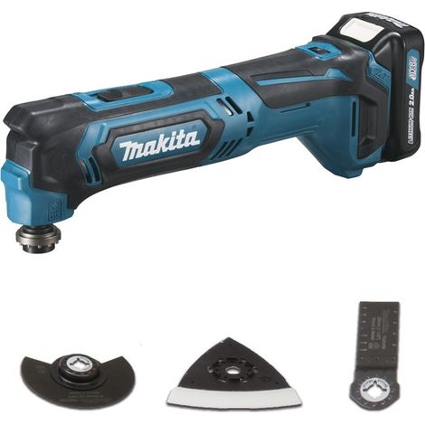 Makita – Découpeur-ponceur multifonctions 12V CXT Li-Ion 2Ah – Moteur Brushless – Éclairage LED – TM30DSAEX1 (1/10)