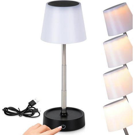 Lampe de table LED blanche sans fil 11-29,5 cm