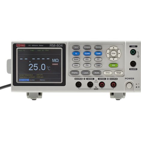 Ohmmètre RS PRO RM-804 GPIB, 5000 O, résolution 1µO ( Prix pour 1 ) (1/4)