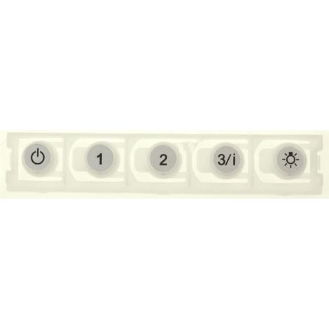 CLAVIER PLASTIQUE DE COMMANDE POUR HOTTE FABER ROBLIN - 133.0176.906 (1/2)