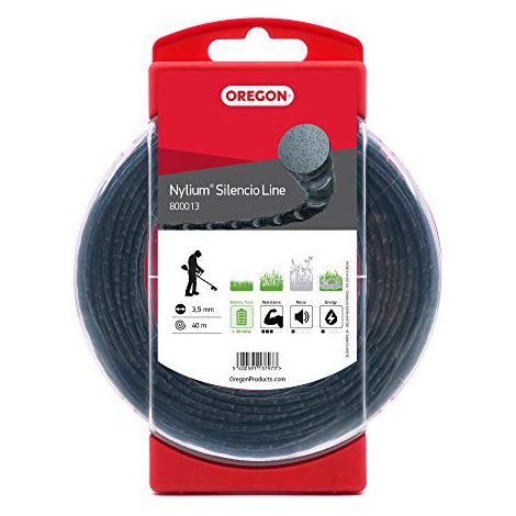 Filo decespugliatore Tondo Ritorto Nylium Silencio Nero ø3.5mm/40m Oregon 800013 (1/4)