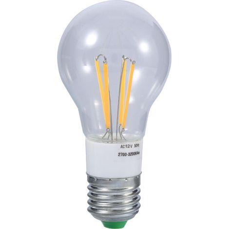 LED Ampoules, E27 12V COB LED Lampe d'ampoule à Filament, 360 degrés Lumière Non dimmable pour VR, Projet de Panneau Solaire, Bateau, Paysage paysager(3) (1/5)