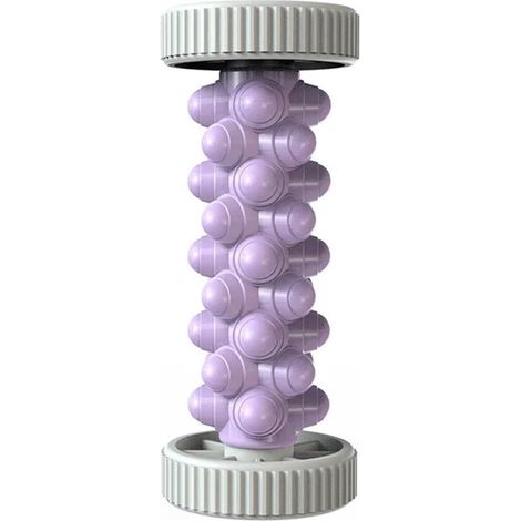 Appareil de massage des pieds - Rouleau de massage des pieds - Massage des pieds favorisant la circulation - Convient pour la fasciite plantaire, le fitness, la relaxation et la récupération - Violet (1/5)