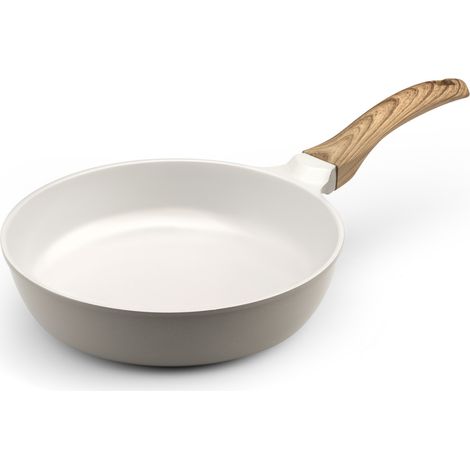 Mythic - Poêle 24 cm avec revêtement en céramique blanche (1/3)