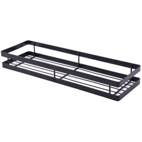 BARKBUSTERS Étagère à Épices Cuisine,Epices Murale, Etagere Rangement Epices Gain de Place, Idéal pour le Rangement et Organisation de Cuisine, 40×12×5,5 cm, Noir (1/4)