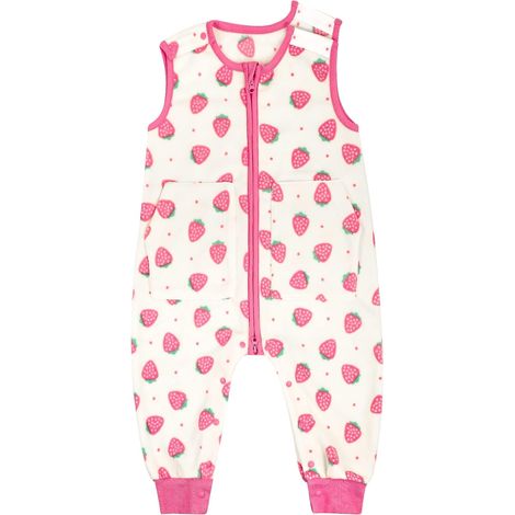 Gigoteuse a Pied Tog 1,0 Gigoteuse Bébés Gigoteuse avec Jambes Gigoteuse avec Pieds Toddler Sac de Couchage,Polaire Couverture Longueur 84cm / pour 2-3 ans,Fraise,110 (1/5)