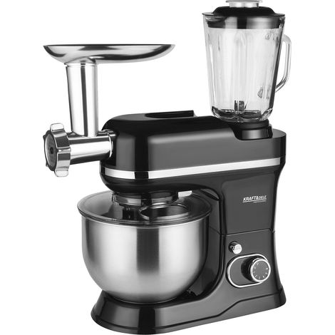 Robot multifonction 3000W – Bol inox 5L – Moteur planétaire pour mélange homogène – Variateur de vitesse 6 positions
