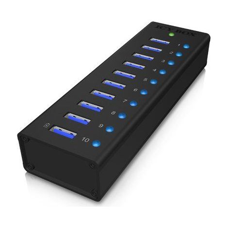 Raidsonic 10-Port-USB-3.0-Hub Eisbox IB-AC6110 (1/5)