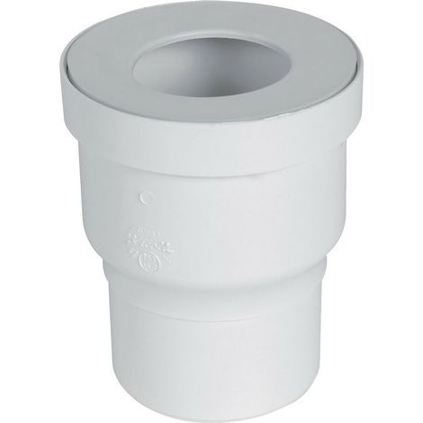 Raccord d'évacuation PVC manchon droit à lèvre 75mm blanc – Connexion étanche pour systèmes de plomberie – QW99