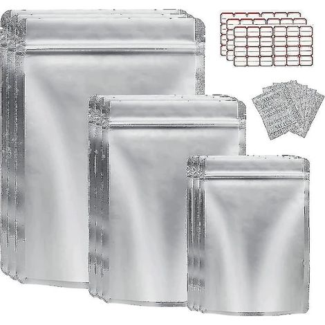 Sacs de conservation alimentaire réutilisables, lot de 50, en plastique ABS, pour la cuisine, le garde-manger et le rangement quotidien.-AquaForge (1/4)