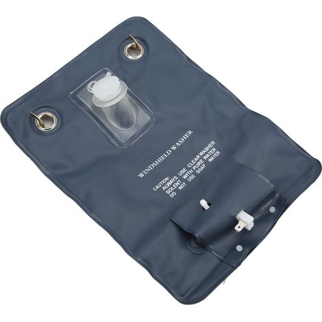 Kit de Liquide de Lavage Pare-Brise avec Pompe 12V, Sac de Nettoyage Pratique, Remplacement Facile pour Voiture