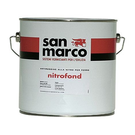 Nitrofond antiruggine nitro per ferro grigio lt 0,75++ rapida essiccazione