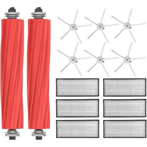 Accessoires pour aspirateur robot Roborock S7 MaxV Ultra / S7 MaxV / S7 Plus / S7 Max / S7 (2 brosses principales + 6 filtres + 6 brosses d'angle) (1/5)