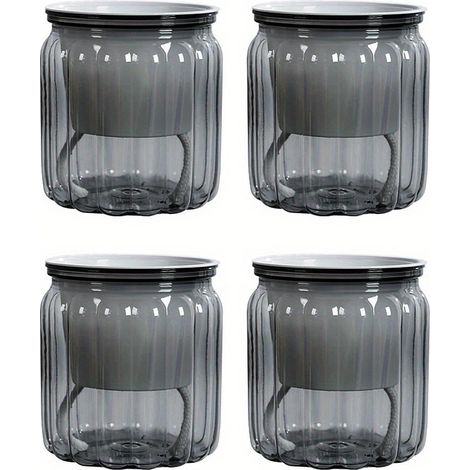 Lot de 4 pots de fleurs hydroponiques à auto-arrosage – Plastique idéal pour la décoration (bonsaï) à la maison ou au bureau (1/5)
