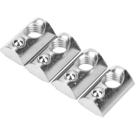 50 Stück europäische Standard-Elastikmuttern, Aluminiumprofile, T-Nut-Federmuttern, Befestigungselemente (M8) (1/5)