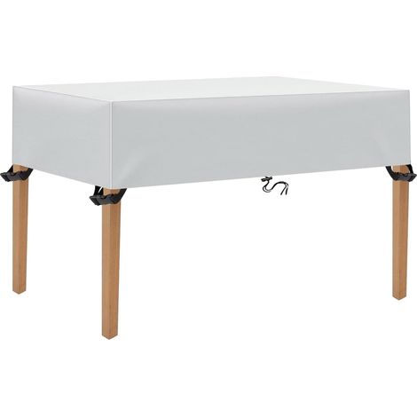 1 Housse Salon de Jardin, Tissu Oxford 600D Imperméable, Anti-UV, Avec Cordon et Boucles, Pour Table Rectangulaire Extérieur (1/5)