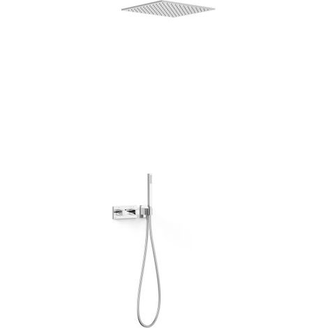 Kit robinet thermostatique encastré à 2 voies B-system pour douche Chrome - TRES 30725206