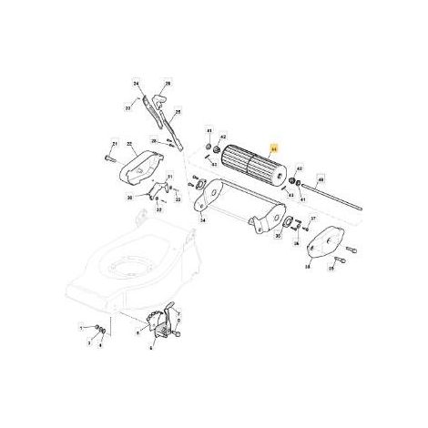 RULLO TD/CA/M 48 TR ORIGINALE STIGA - 381007401/0